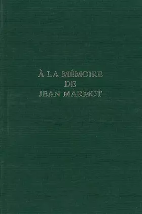 Couverture du produit · A la mémoire de Jean Marmot : Pack en 2 volumes