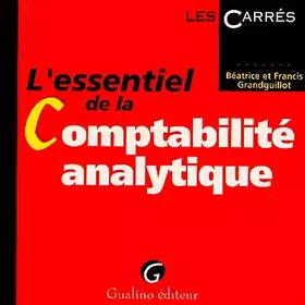 Couverture du produit · L'essentiel de la comptabilité analytique