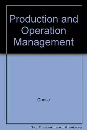 Couverture du produit · Production and Operation Management