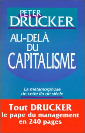 Couverture du produit · Au-delà du capitalisme : La métamorphose de cette fin de siècle