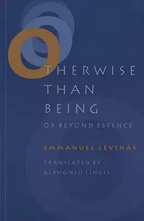 Couverture du produit · Otherwise Than Being: Or Beyond Essence