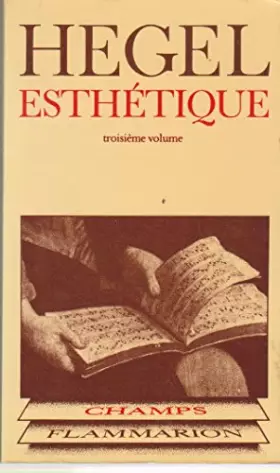 Couverture du produit · esthétique, volume 3 (champs flammarion n°74)