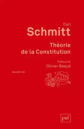 Couverture du produit · Théorie de la Constitution: Préface de Olivier Beaud