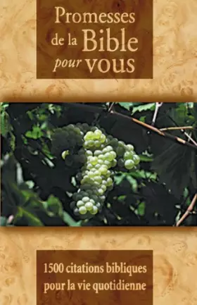 Couverture du produit · Promesses de la bible pour vous