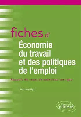 Couverture du produit · Fiches d'Économie du travail et des politiques de l'emploi