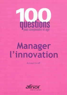 Couverture du produit · Manager l'innovation