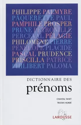Couverture du produit · Dictionnaire des prénoms