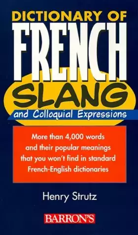 Couverture du produit · Dictionary of French Slang and Colloquial Expressions (English and French Edition)