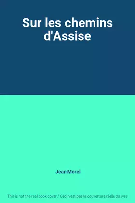 Couverture du produit · Sur les chemins d'Assise