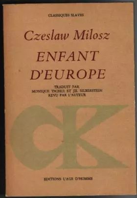 Couverture du produit · Enfant d'Europe