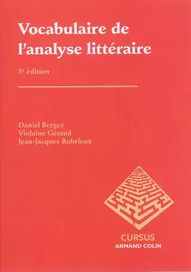 Couverture du produit · Vocabulaire de l'analyse littéraire