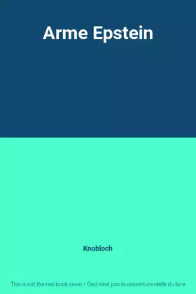 Couverture du produit · Arme Epstein