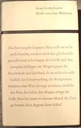 Couverture du produit · Briefe von einer Weltreise. herausgegeben und übersetzt von Erich Müller-Kamp.