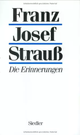 Couverture du produit · Die Erinnerungen