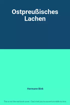 Couverture du produit · Ostpreußisches Lachen