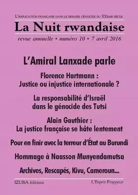 Couverture du produit · La Nuit Rwandaise n°2 – revue annuelle, 7 avril 2008
