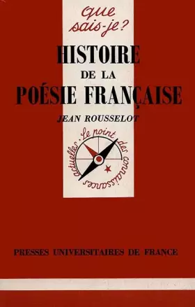 Couverture du produit · Histoire de la poésie française