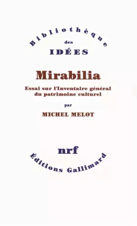 Couverture du produit · Mirabilia: Essai sur l'Inventaire général du patrimoine culturel