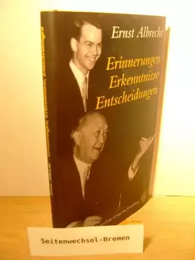 Couverture du produit · Erinnerungen, Erkenntnisse, Entscheidungen