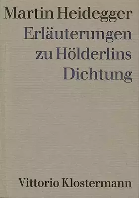 Couverture du produit · Erläuterungen zu Hölderlins Dichtung