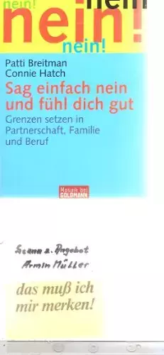 Couverture du produit · Sag einfach nein und fühl dich gut: Grenzen setzen in Partnerschaft, Familie und Beruf