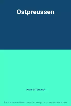Couverture du produit · Ostpreussen