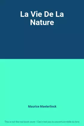 Couverture du produit · La Vie De La Nature