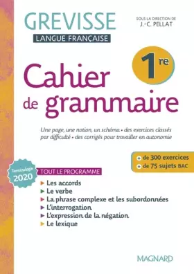 Couverture du produit · Cahier Grevisse 1re (2022)