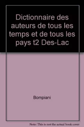 Couverture du produit · Dictionnaire des auteurs : Tome 2