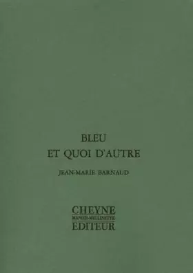 Couverture du produit · Bleu et quoi d'autre