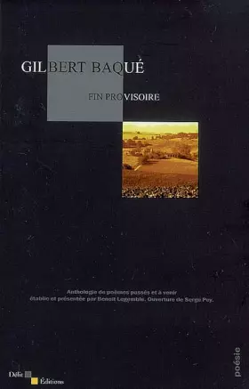 Couverture du produit · Fin provisoire : Anthologie de poèmes passés et à venir