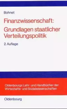 Couverture du produit · Finanzwissenschaft: Staatliche Verteilungspolitik