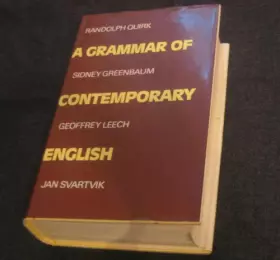 Couverture du produit · A Grammar of contemporary English