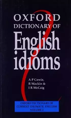 Couverture du produit · Oxford Dictionary English Idioms Pocket Book