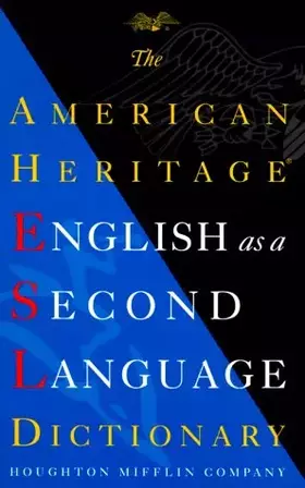 Couverture du produit · Dic American Heritage English As a Second Language Dictionary