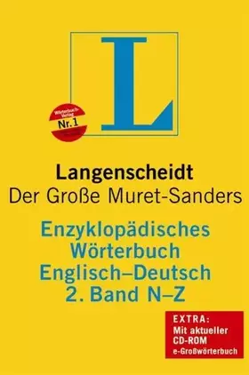 Couverture du produit · Langenscheidt Enzyklopädisches Wörterbuch Englisch - Buch mit CD-ROM, 2. Band N-Z: Der Große Muret-Sanders, Englisch-Deutsch
