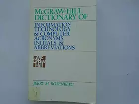 Couverture du produit · McGraw-Hill Dictionary of Information Technology and Computer Acronyms, Initials, and Abbreviations