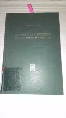 Couverture du produit · Messung der Effizienz von Entscheidungen
