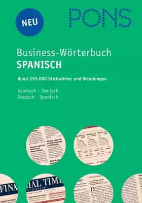Couverture du produit · PONS Business-Wörterbuch Spanisch. Spanisch - Deutsch / Deutsch - Spanisch