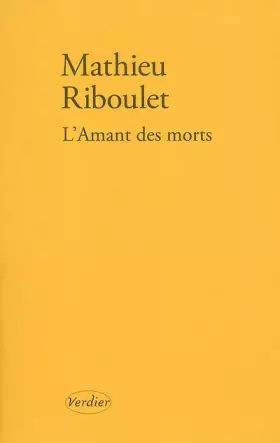 Couverture du produit · L'Amant des morts
