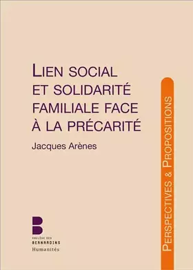 Couverture du produit · Lien social et solidarité familiale face a la precarite