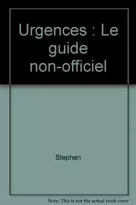 Couverture du produit · Urgences : Le guide non-officiel