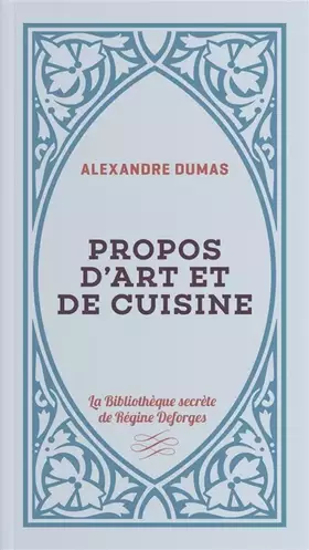 Couverture du produit · Propos d'art et de cuisine