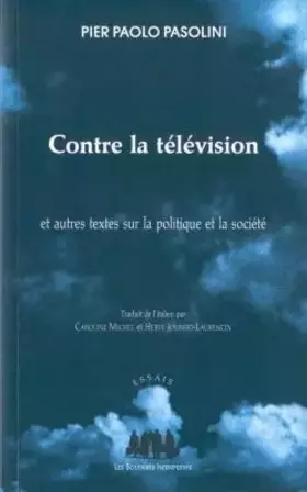 Couverture du produit · Contre la télévision et autres textes sur la politique et la société