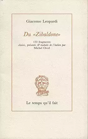 Couverture du produit · Du Zibaldone