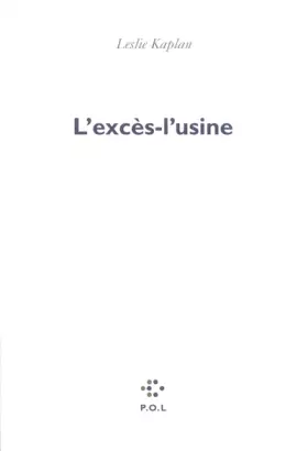 Couverture du produit · L'Excès-l'usine