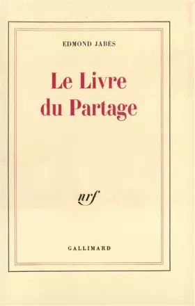 Couverture du produit · Le Livre du Partage