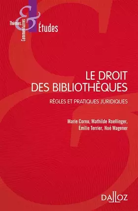 Couverture du produit · Le droit des bibliothèques