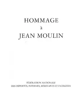 Couverture du produit · Hommage à Jean Moulin