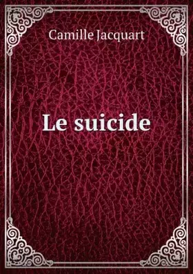 Couverture du produit · Le suicide